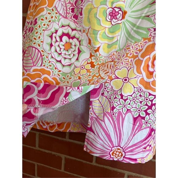 Retro Style Flower Power Skirt Plus Size - Picture 3 of 4